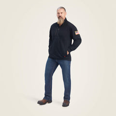 Men FR Durastrech Fleece 1/2 Zip Job Shirt | Ariat on sale