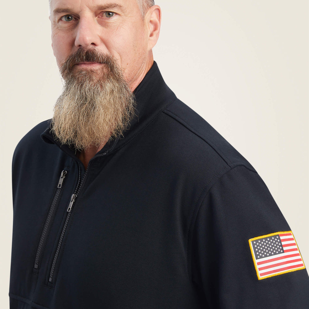 Men FR Durastrech Fleece 1/2 Zip Job Shirt | Ariat on sale