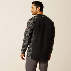 Men FR AC Stretch Camo Baseball T-Shirt | Ariat Online