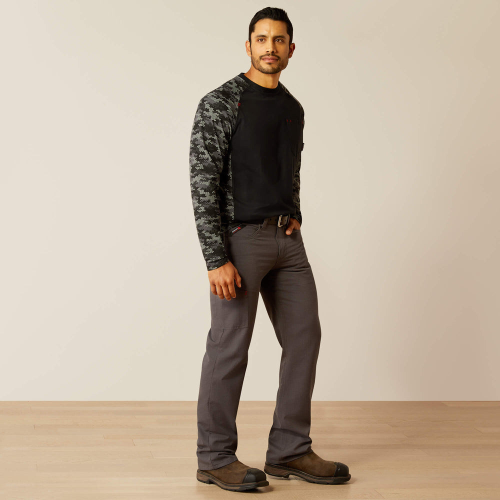 Men FR AC Stretch Camo Baseball T-Shirt | Ariat Online