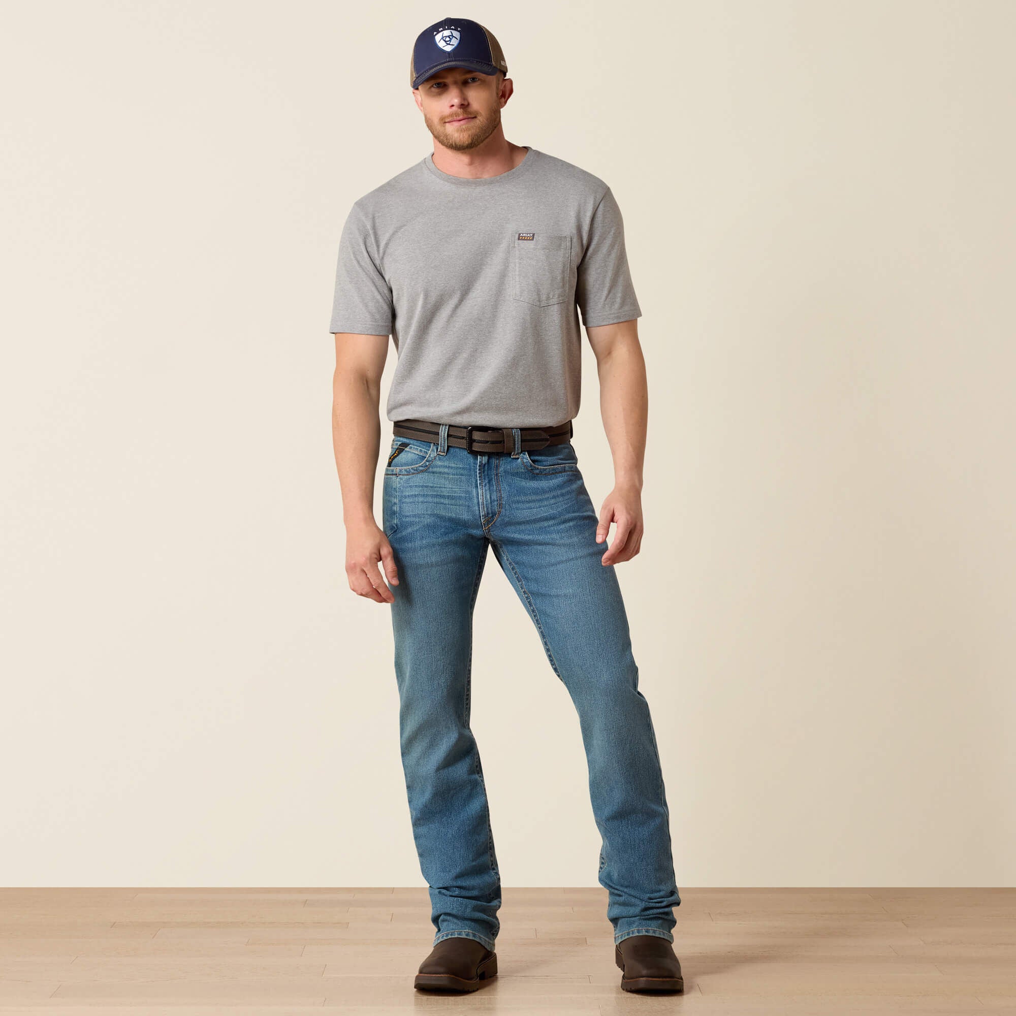Men Rebar M4 Low Rise DuraStretch Edge Boot Cut Jean | Ariat on sale