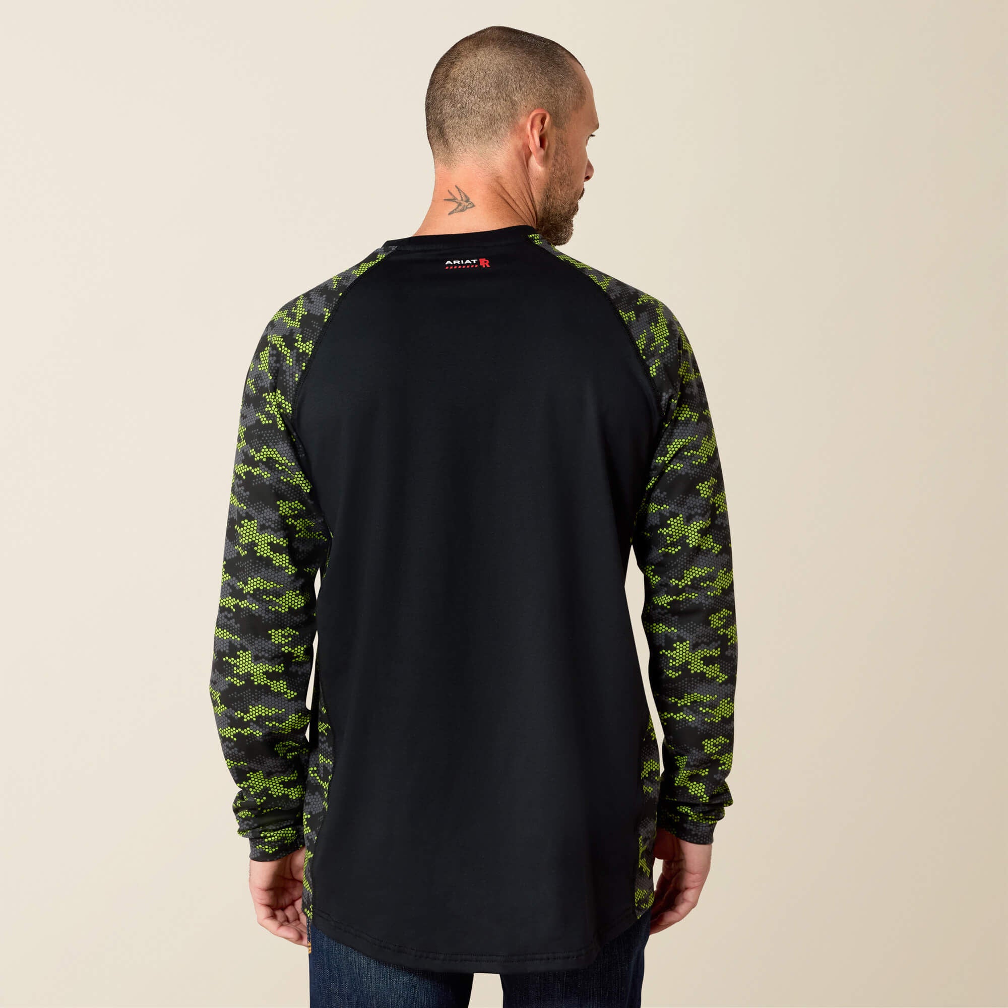 Men FR AC Stretch Camo Baseball T-Shirt | Ariat Online