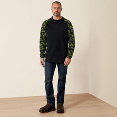 Men FR AC Stretch Camo Baseball T-Shirt | Ariat Online