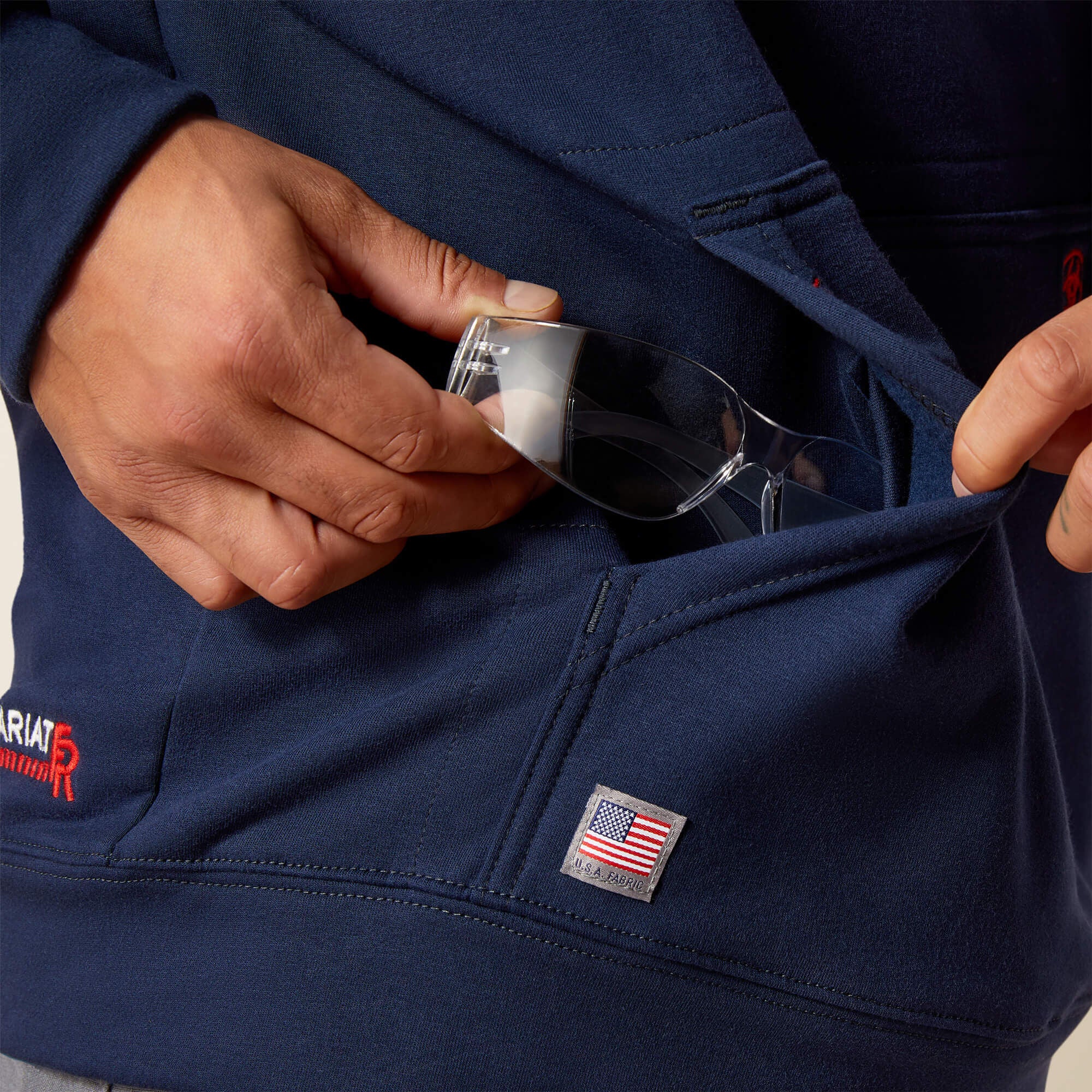 Men FR DuraStretch Work Hard Live Free Hoodie | Ariat Outlet