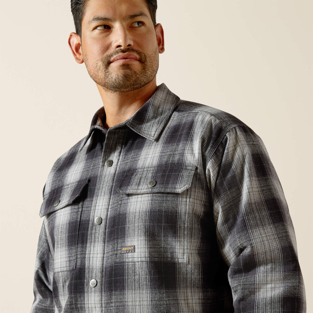 Men Rebar Flannel Insulated Shirt Jacket | Ariat Outlet