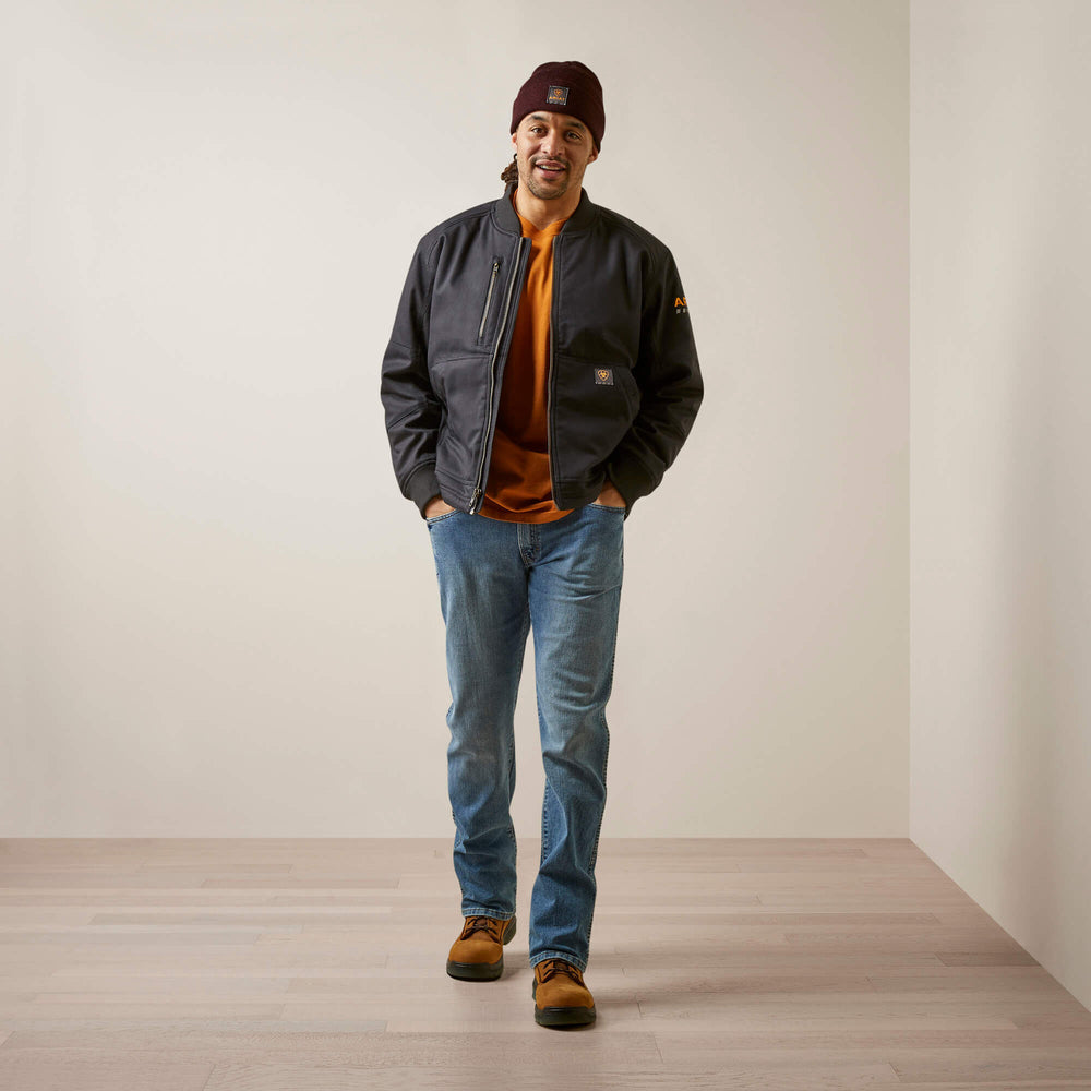 Men Rebar Stretch Canvas Bomber Jacket | Ariat us