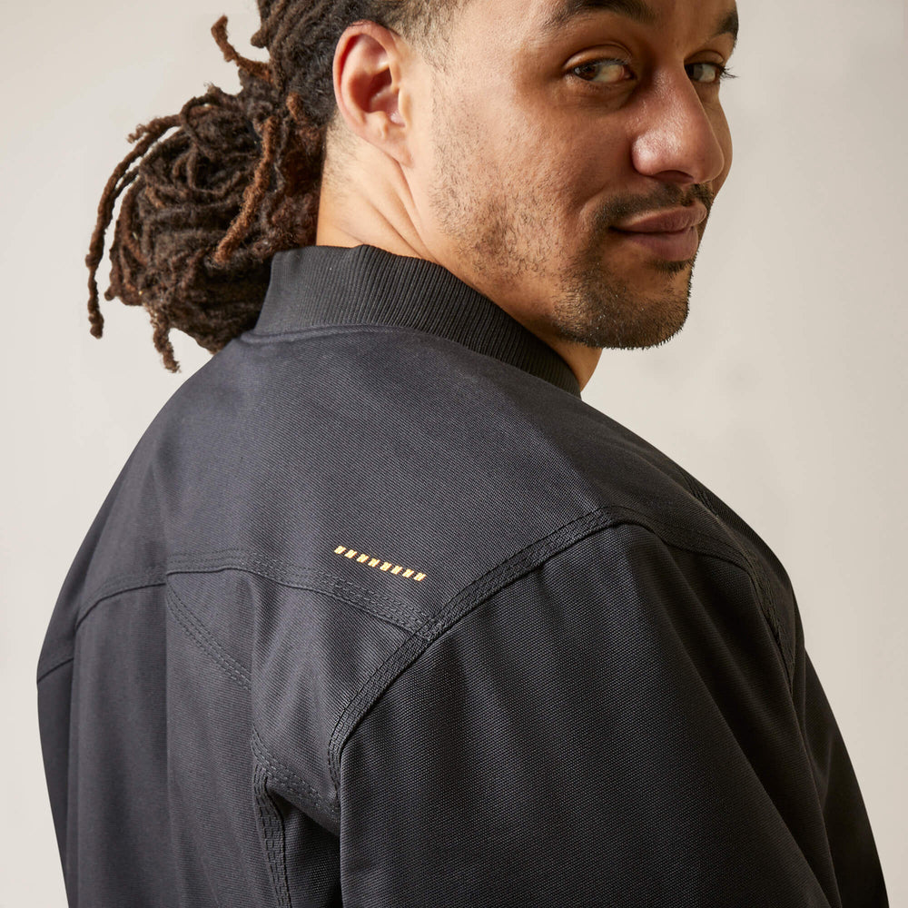 Men Rebar Stretch Canvas Bomber Jacket | Ariat us