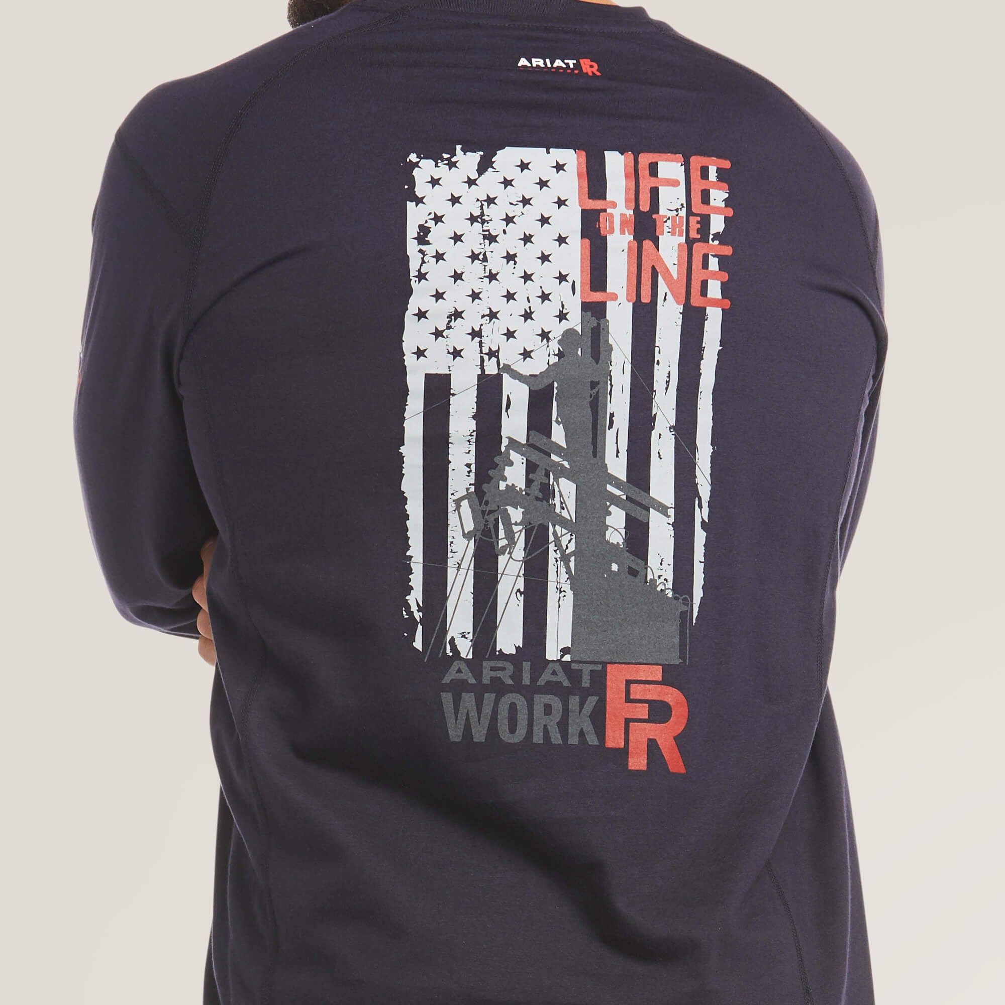 Men FR Air Life on the Line Graphic Top | Ariat Discount