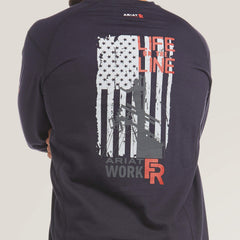 Men FR Air Life on the Line Graphic Top | Ariat Discount