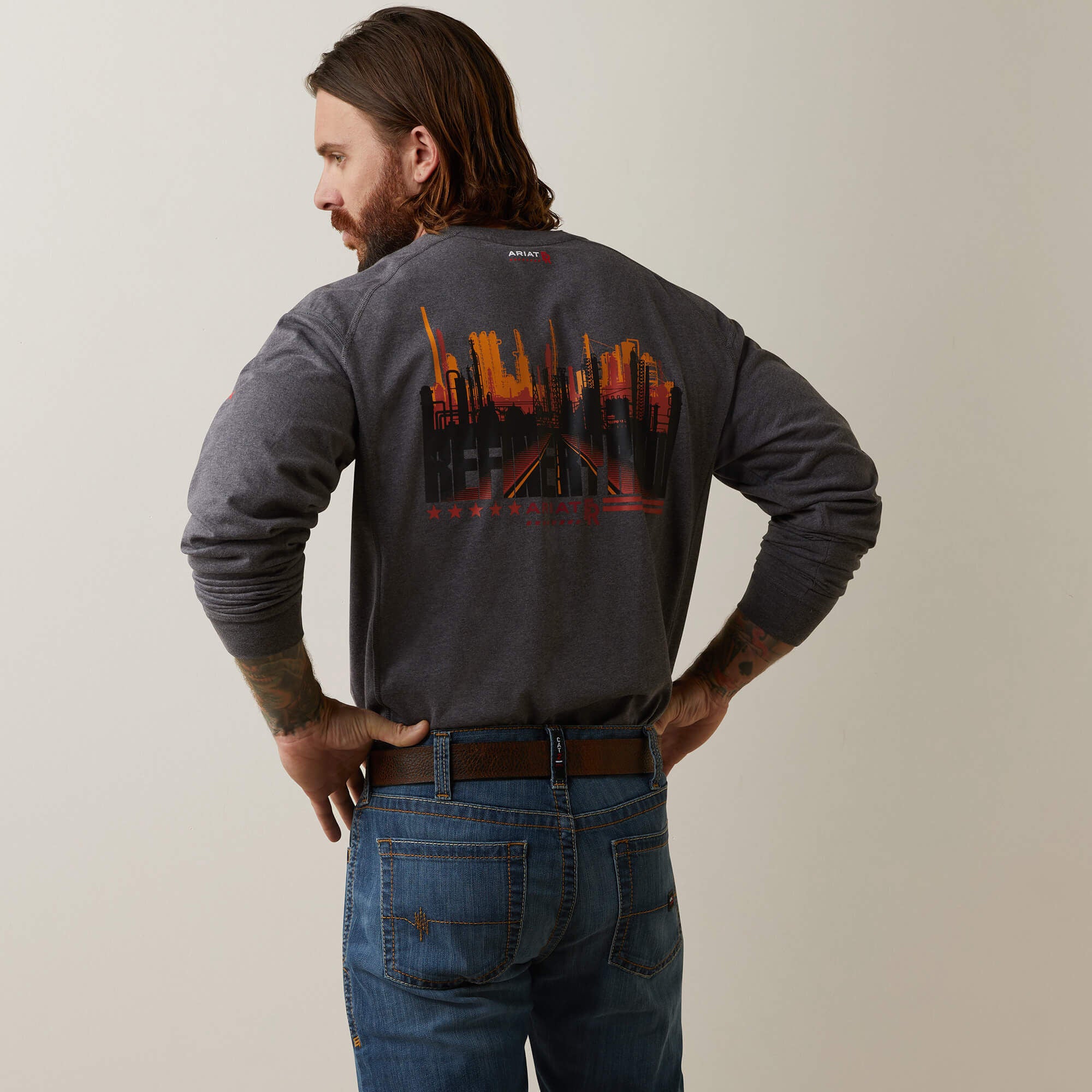 Men FR Air Refinery Row Graphic Henley Top | Ariat near me