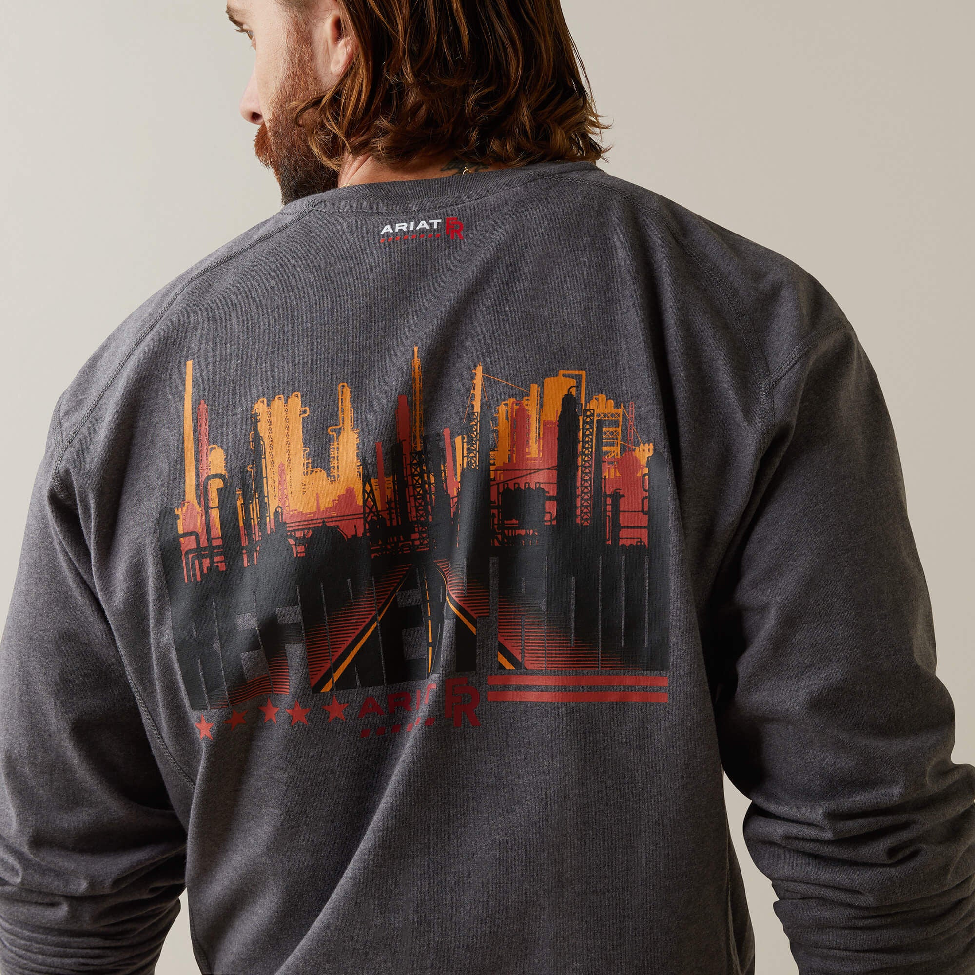 Men FR Air Refinery Row Graphic Henley Top | Ariat near me
