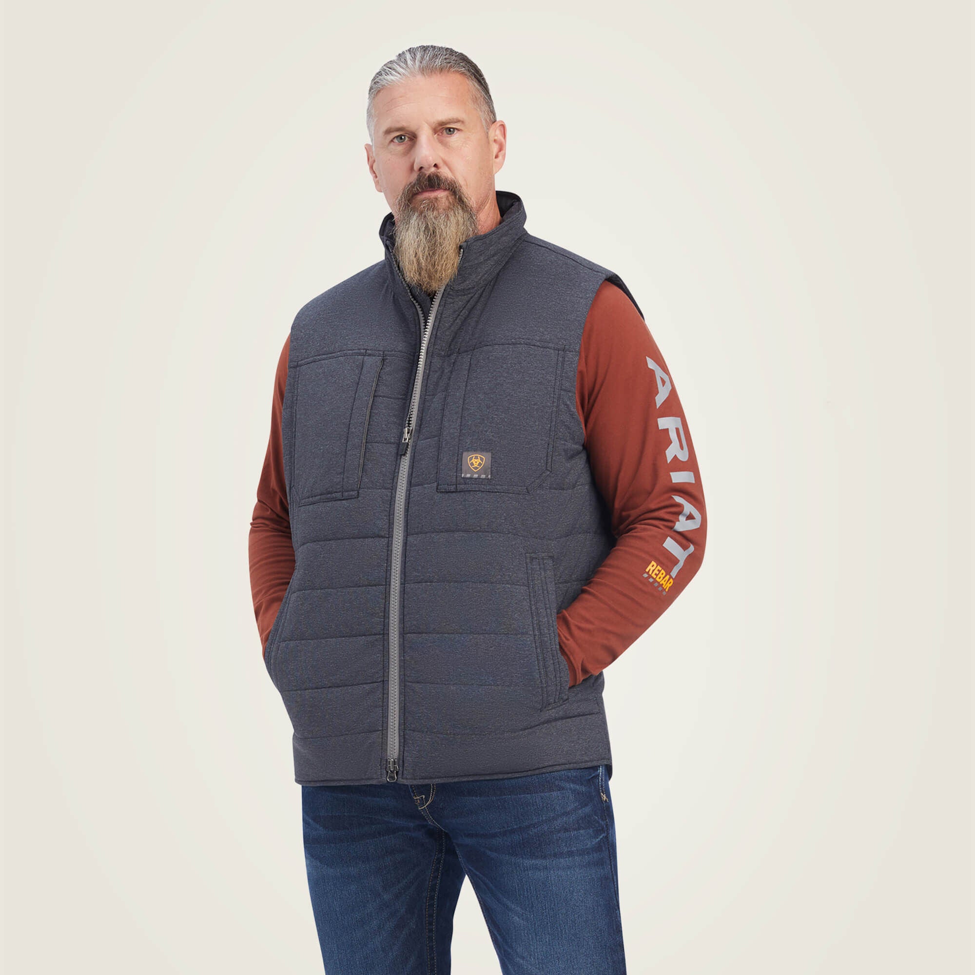 Men Rebar Valiant Ripstop Insulated Vest | Ariat