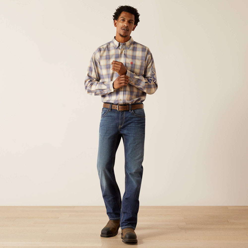 Men FR Crenshaw Logo Work Shirt | Ariat on sale