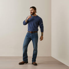 Men FR Air Refinery Row Graphic Henley Top | Ariat for sale