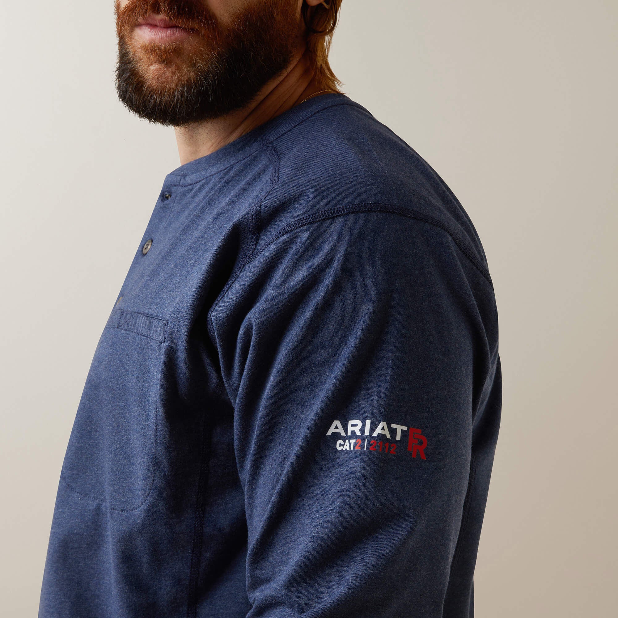 Men FR Air Refinery Row Graphic Henley Top | Ariat for sale