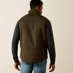 Men Rebar Washed DuraCanvas Insulated Vest | Ariat us