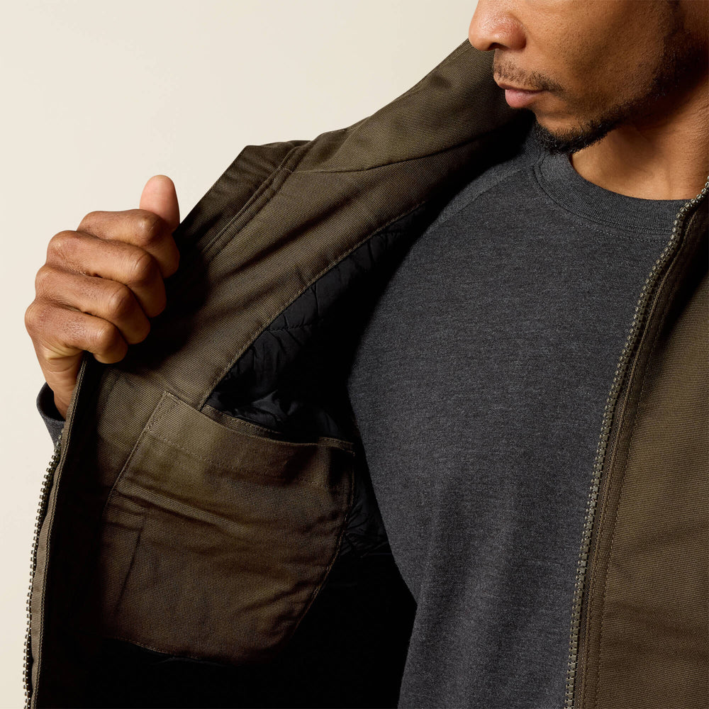 Men Rebar Washed DuraCanvas Insulated Vest | Ariat us