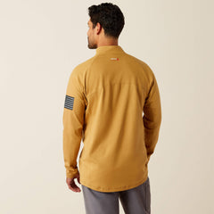 Men FR Combat Stretch Patriot 1/4 Zip Work Shirt | Ariat on sale