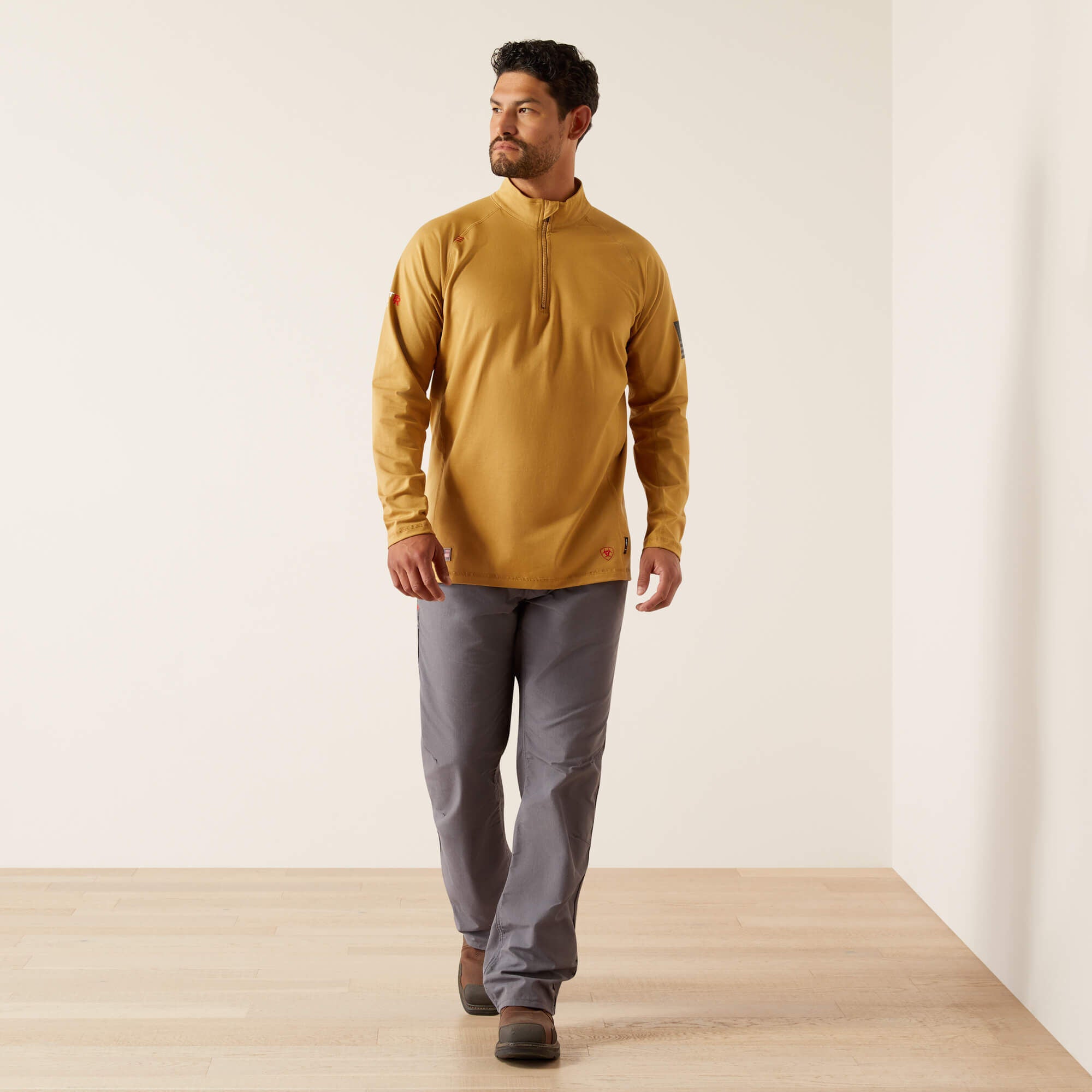 Men FR Combat Stretch Patriot 1/4 Zip Work Shirt | Ariat on sale