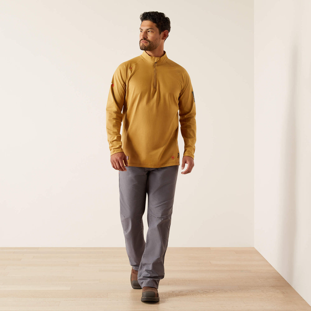 Men FR Combat Stretch Patriot 1/4 Zip Work Shirt | Ariat on sale