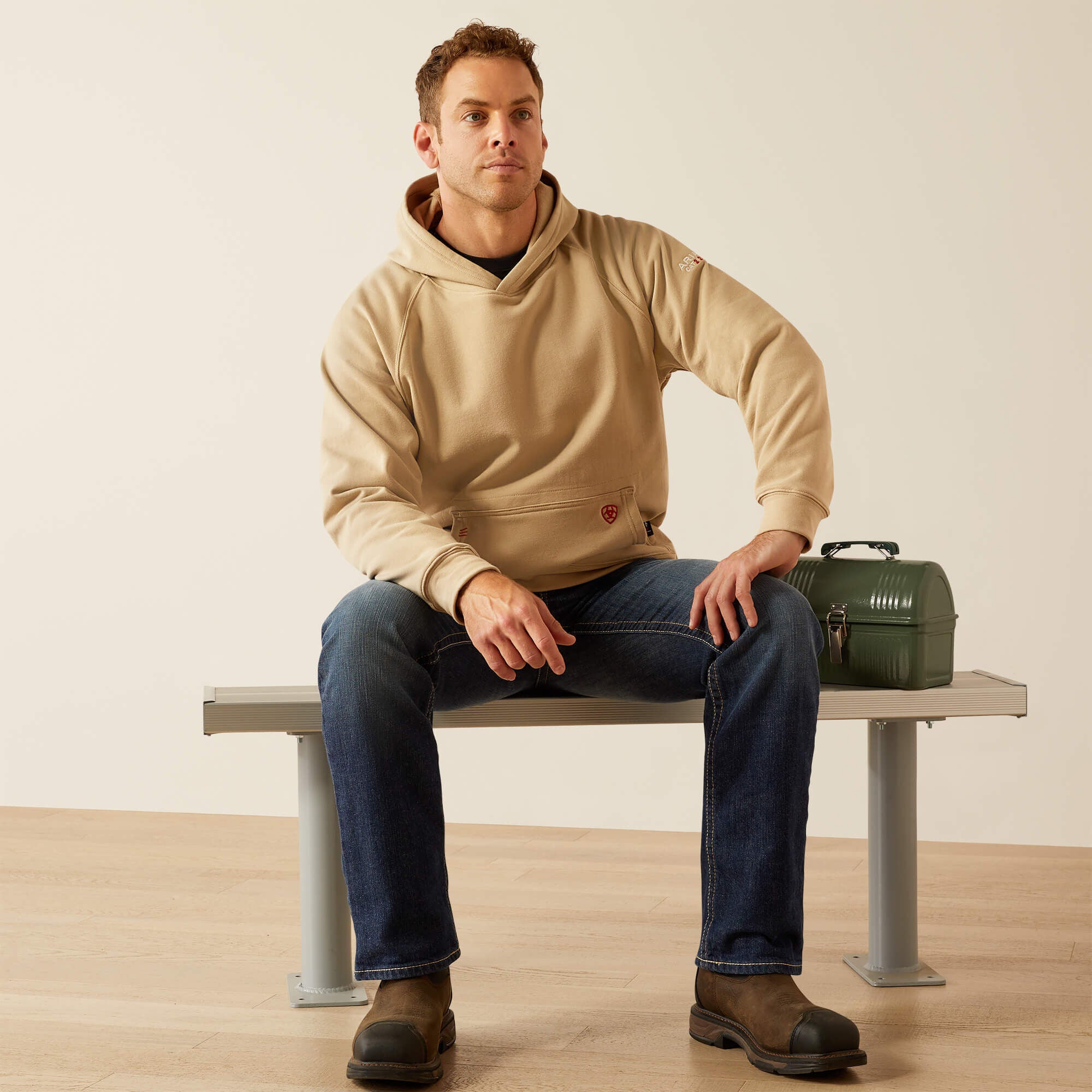 Men FR DuraStretch Work Hard Live Free Hoodie | Ariat