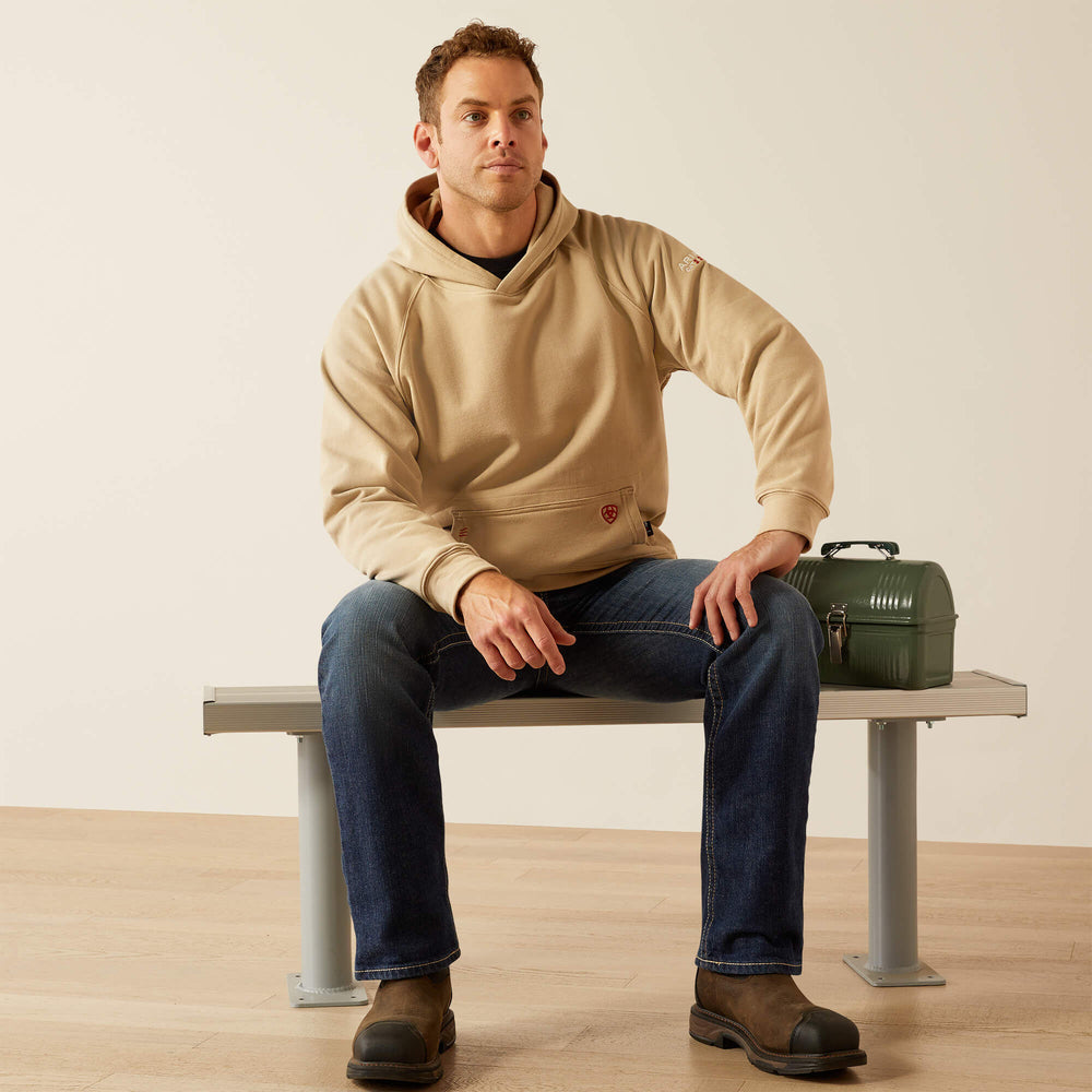 Men FR DuraStretch Work Hard Live Free Hoodie | Ariat
