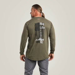 Men FR Air Rig Life Graphic T-Shirt | Ariat Outlet