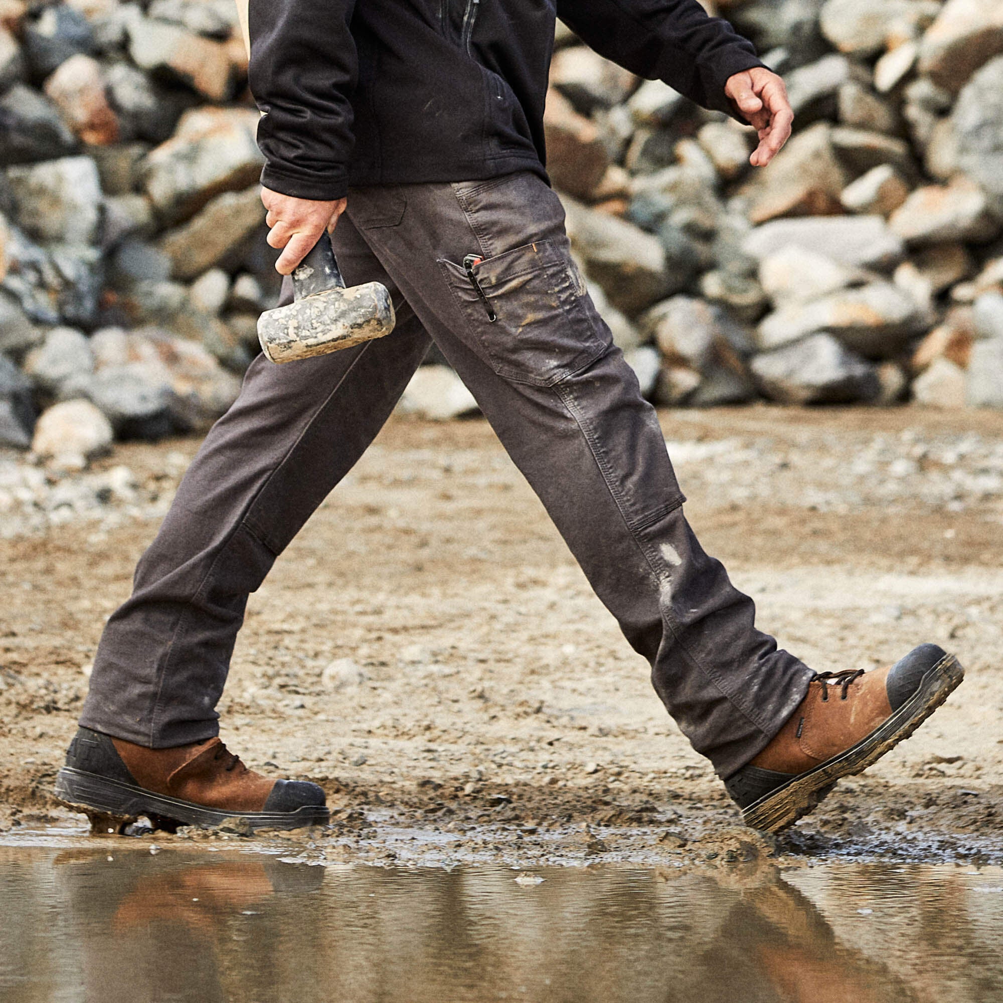 Men Rebar M7 Slim DuraStretch Made Tough Double Front Straight Pant | Ariat
