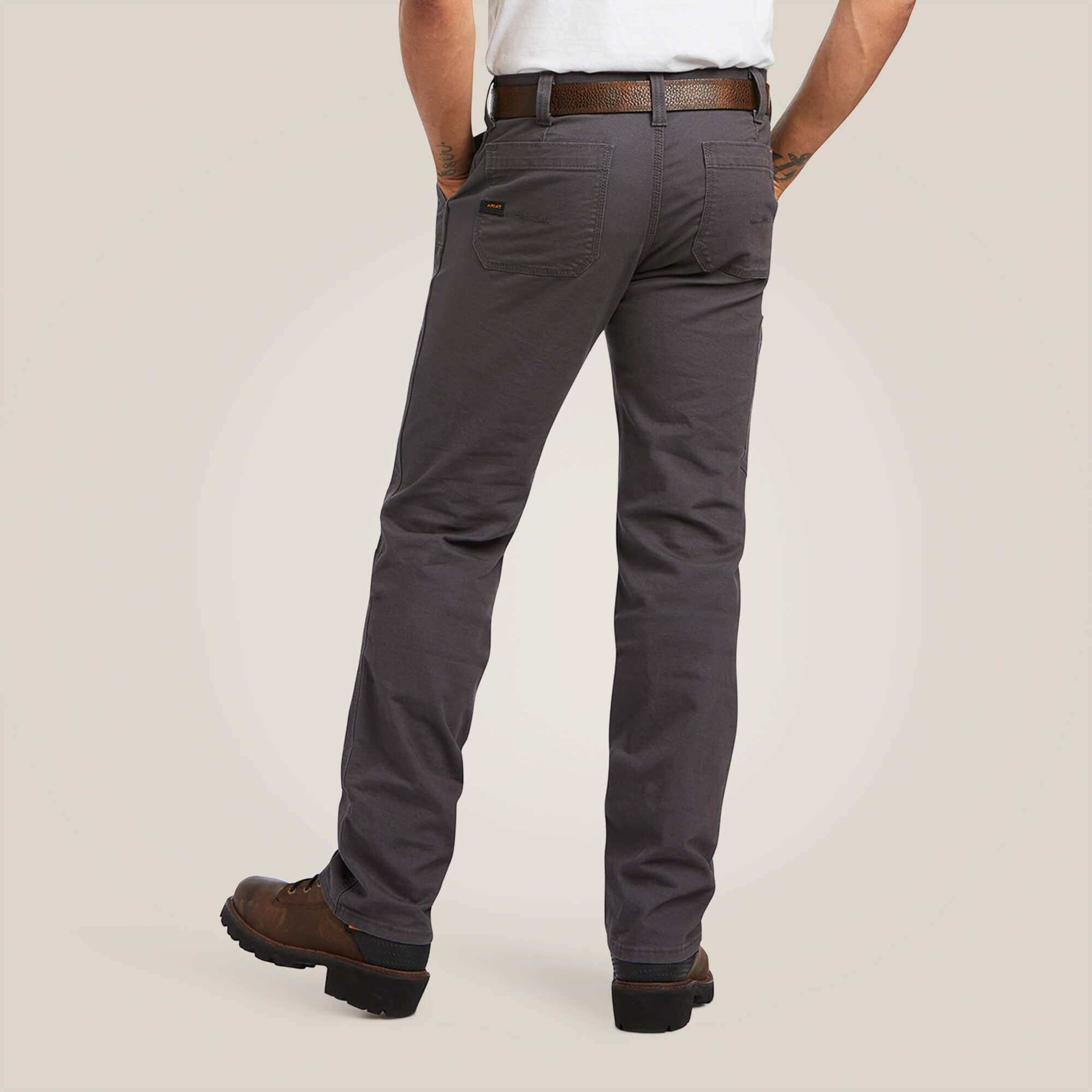 Men Rebar M7 Slim DuraStretch Made Tough Double Front Straight Pant | Ariat