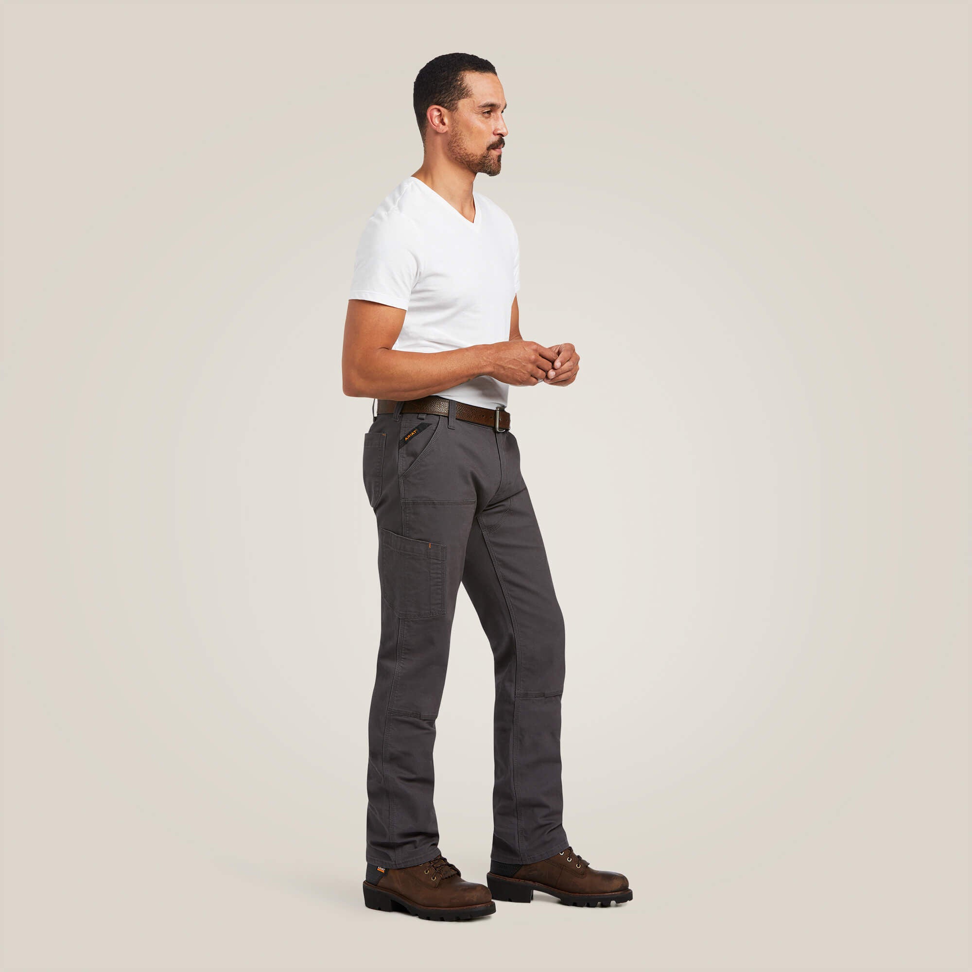 Men Rebar M7 Slim DuraStretch Made Tough Double Front Straight Pant | Ariat