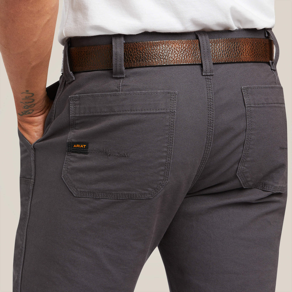 Men Rebar M7 Slim DuraStretch Made Tough Double Front Straight Pant | Ariat