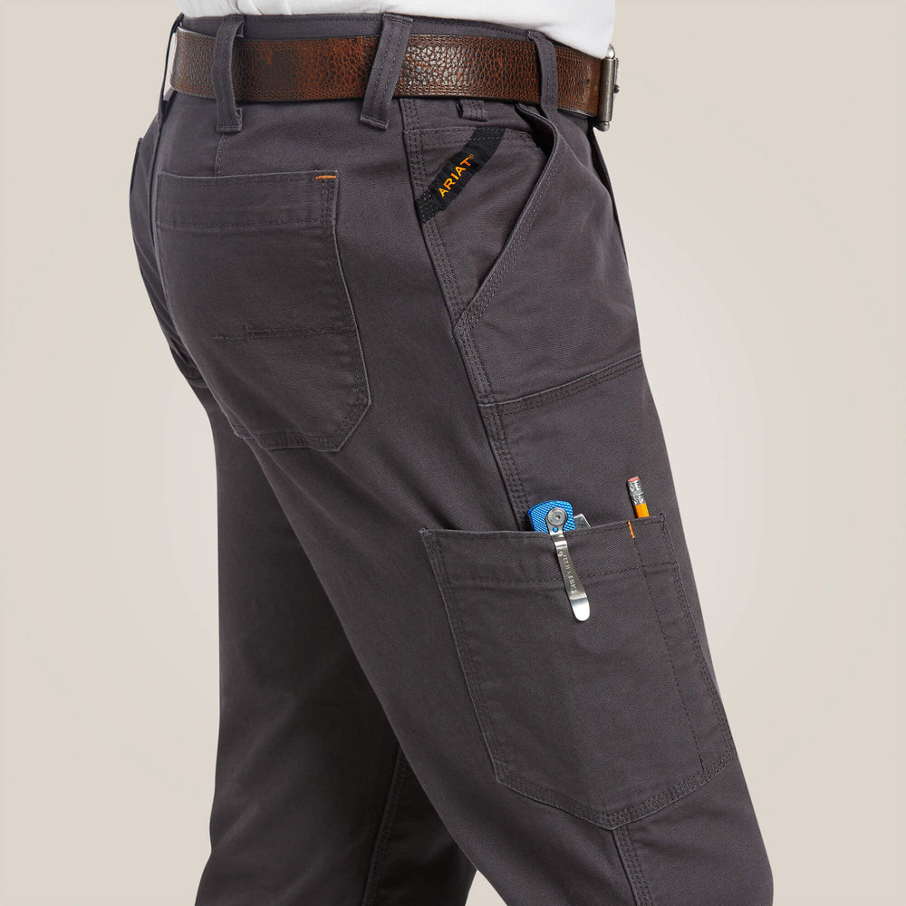Men Rebar M7 Slim DuraStretch Made Tough Double Front Straight Pant | Ariat