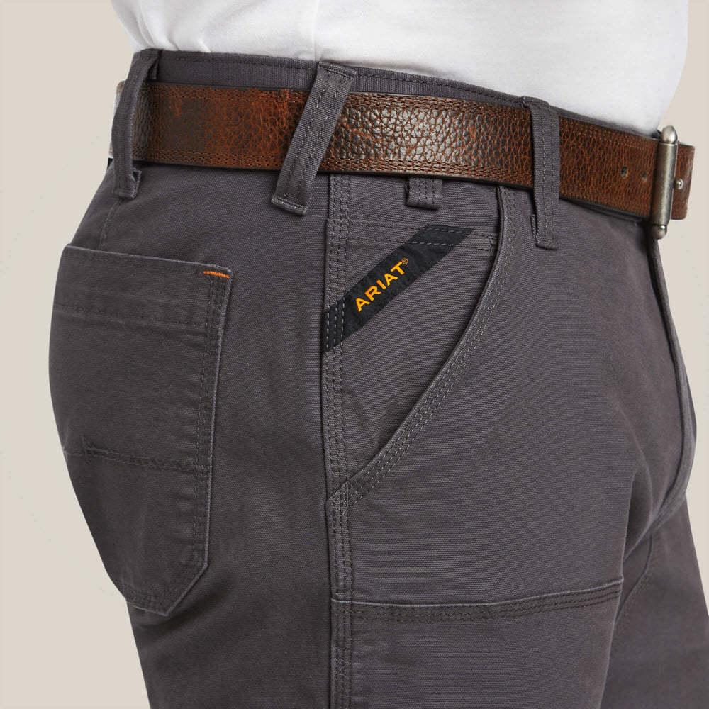 Men Rebar M7 Slim DuraStretch Made Tough Double Front Straight Pant | Ariat