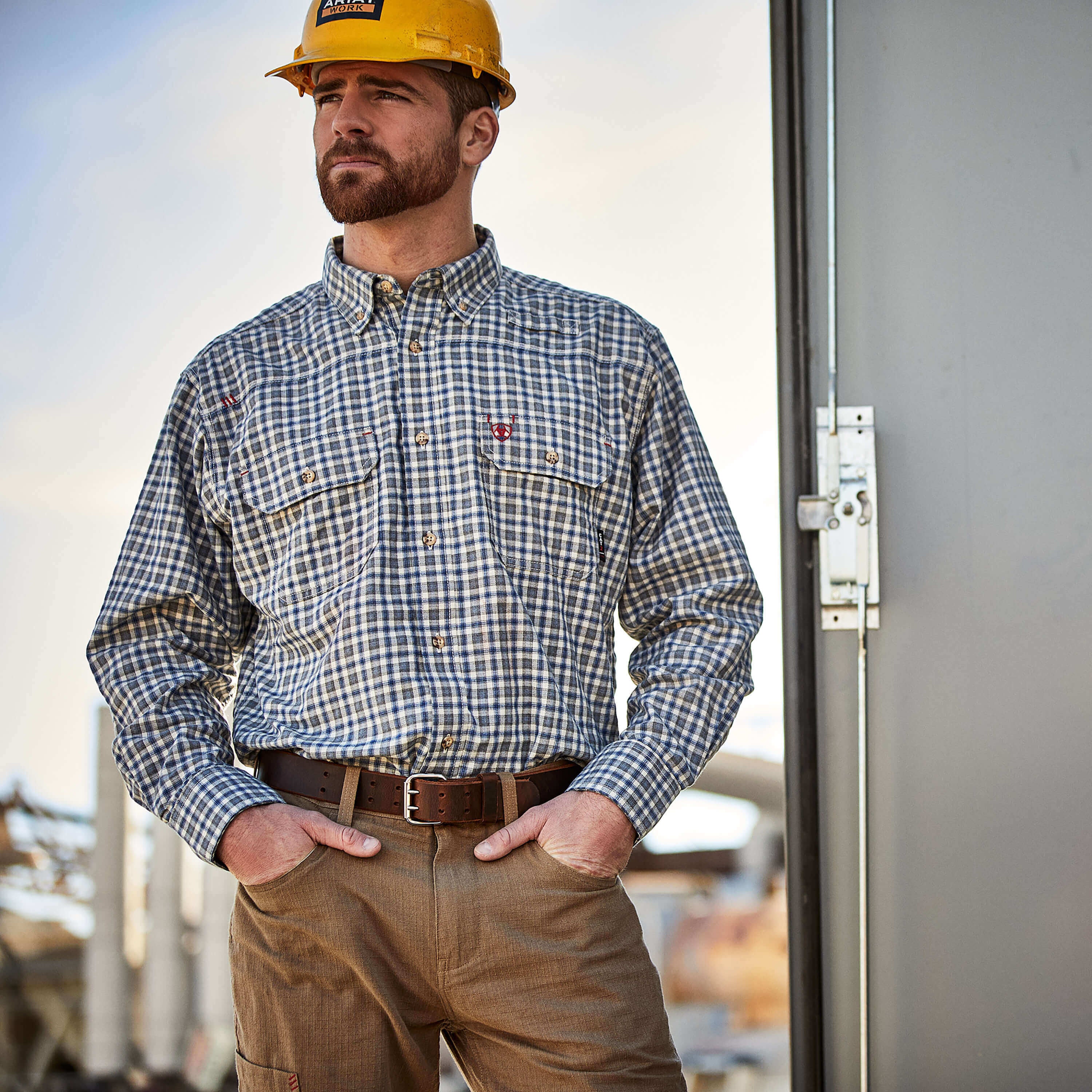 Men FR Plaid Featherlight Work Shirt | Ariat near me