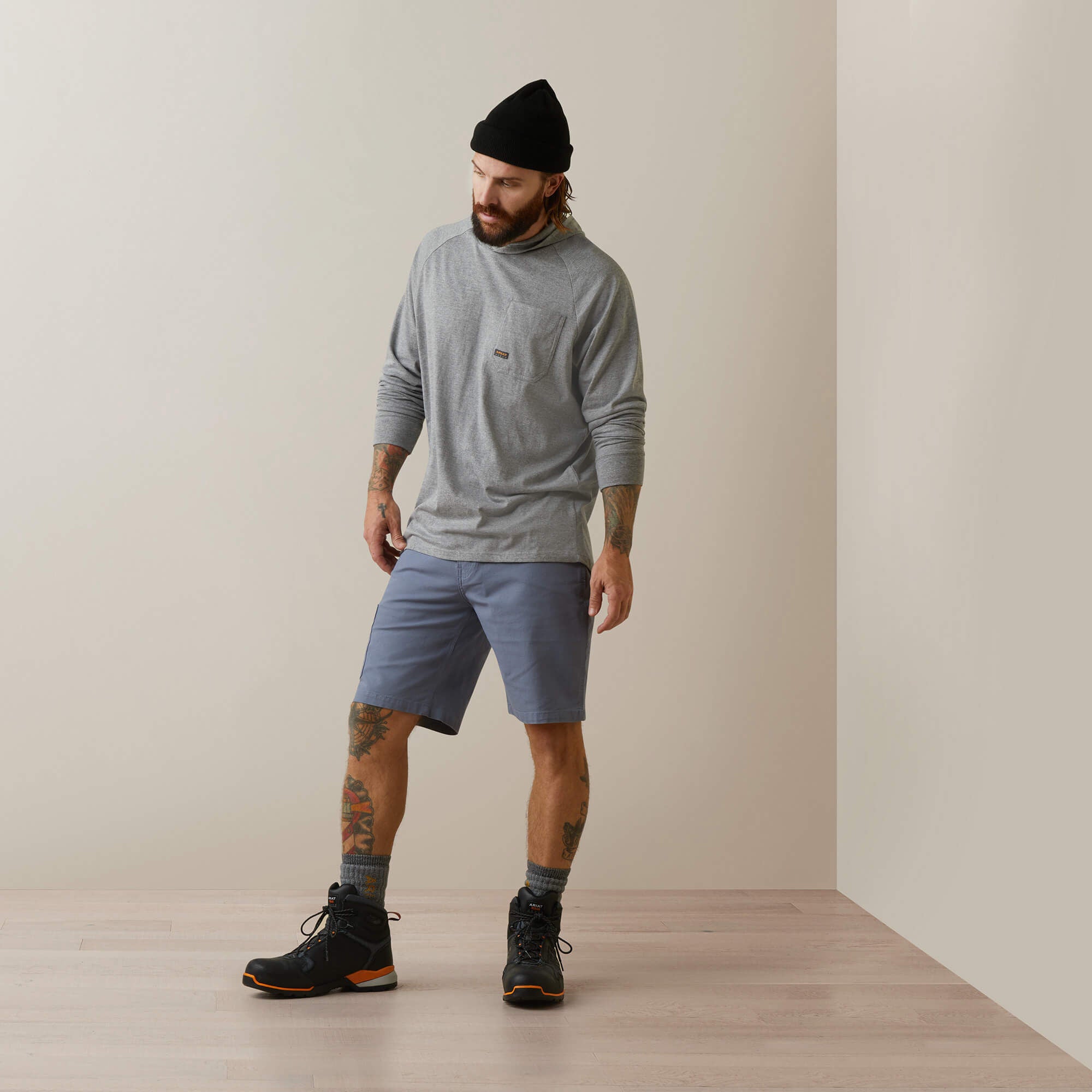 Men Rebar Cotton Strong Hooded T-Shirt | Ariat Outlet