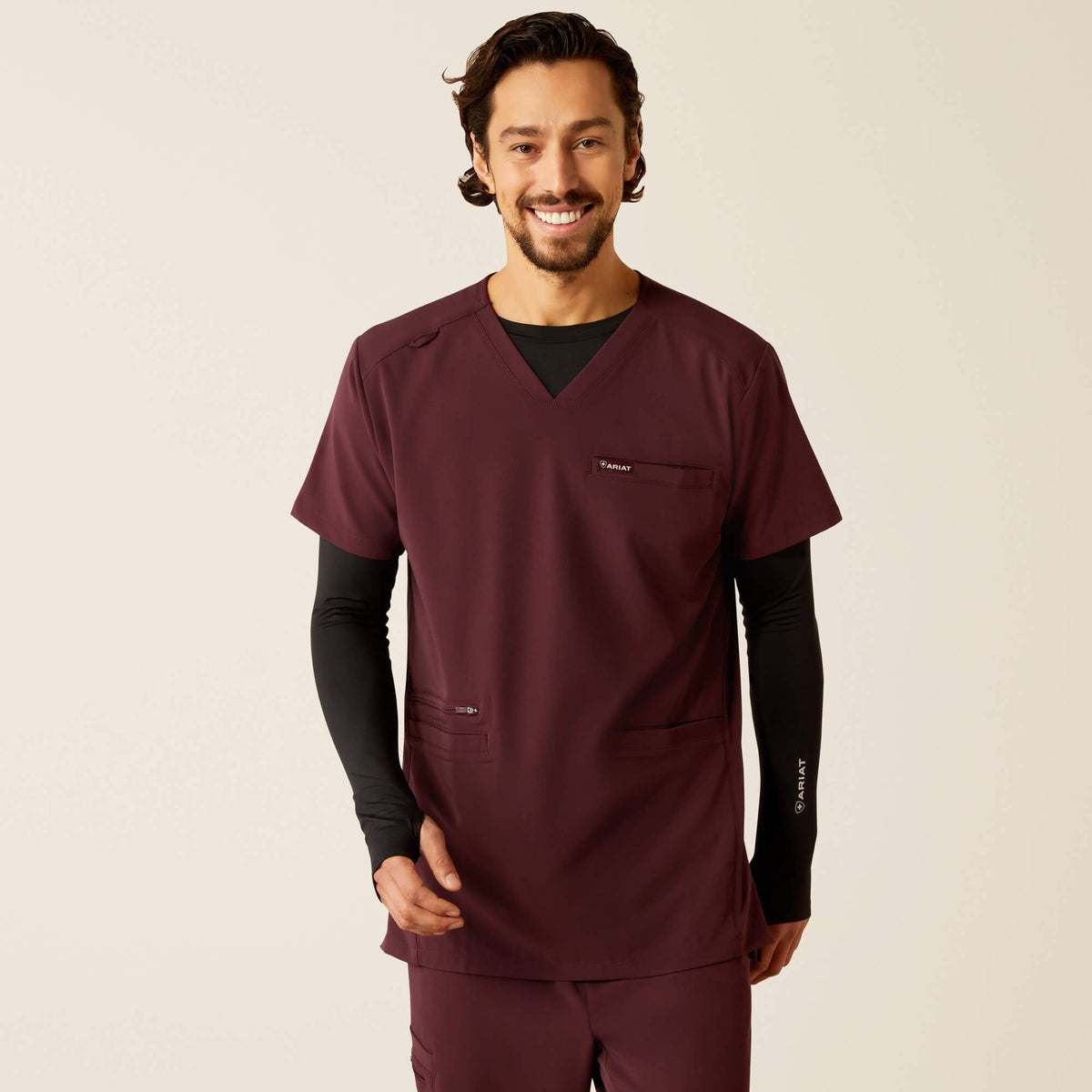 Men Derham 6 Pocket Scrub Top | Ariat Online