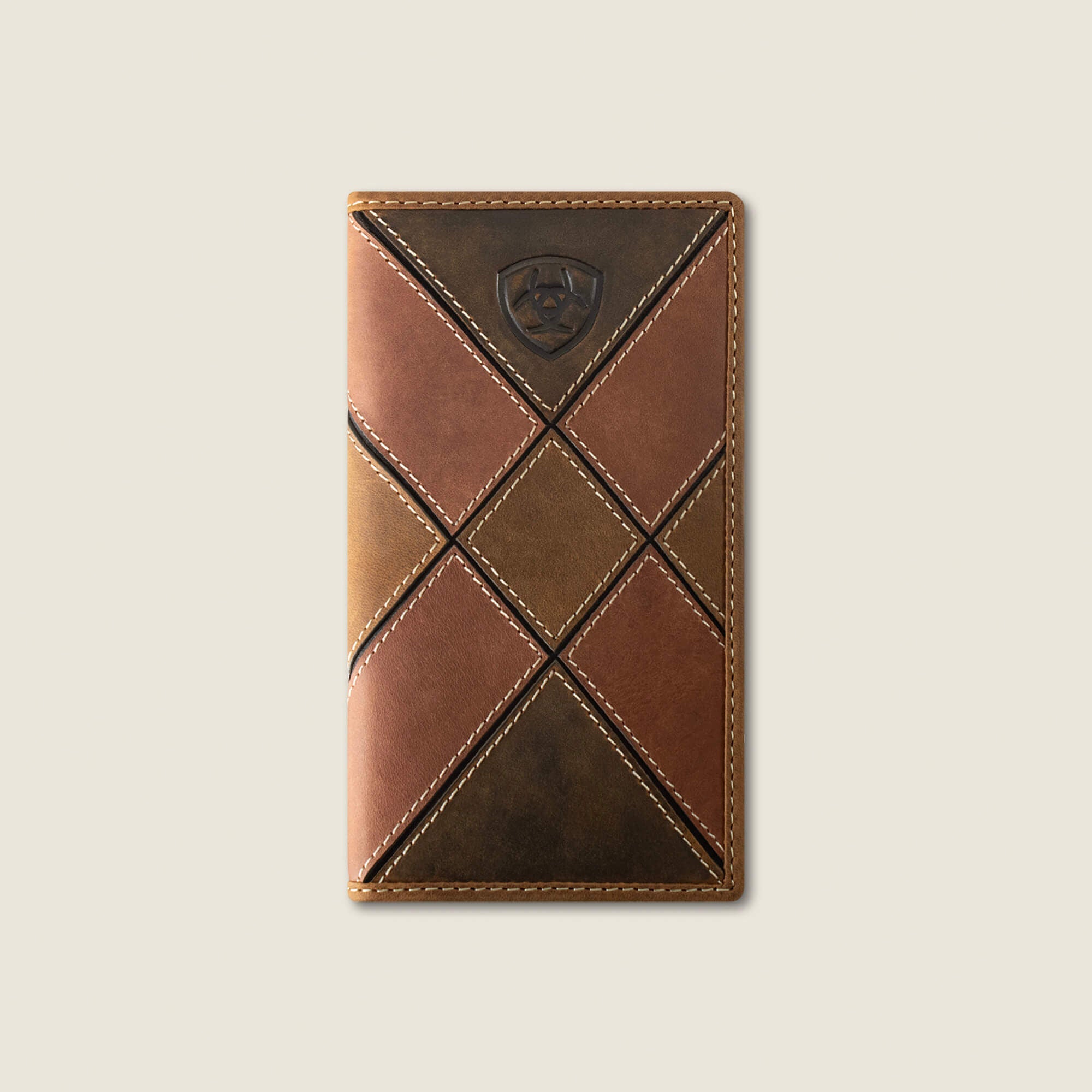 Men Patchwork Embroidered Logo Rodeo Wallet | Ariat on sale