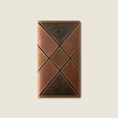 Men Patchwork Embroidered Logo Rodeo Wallet | Ariat on sale