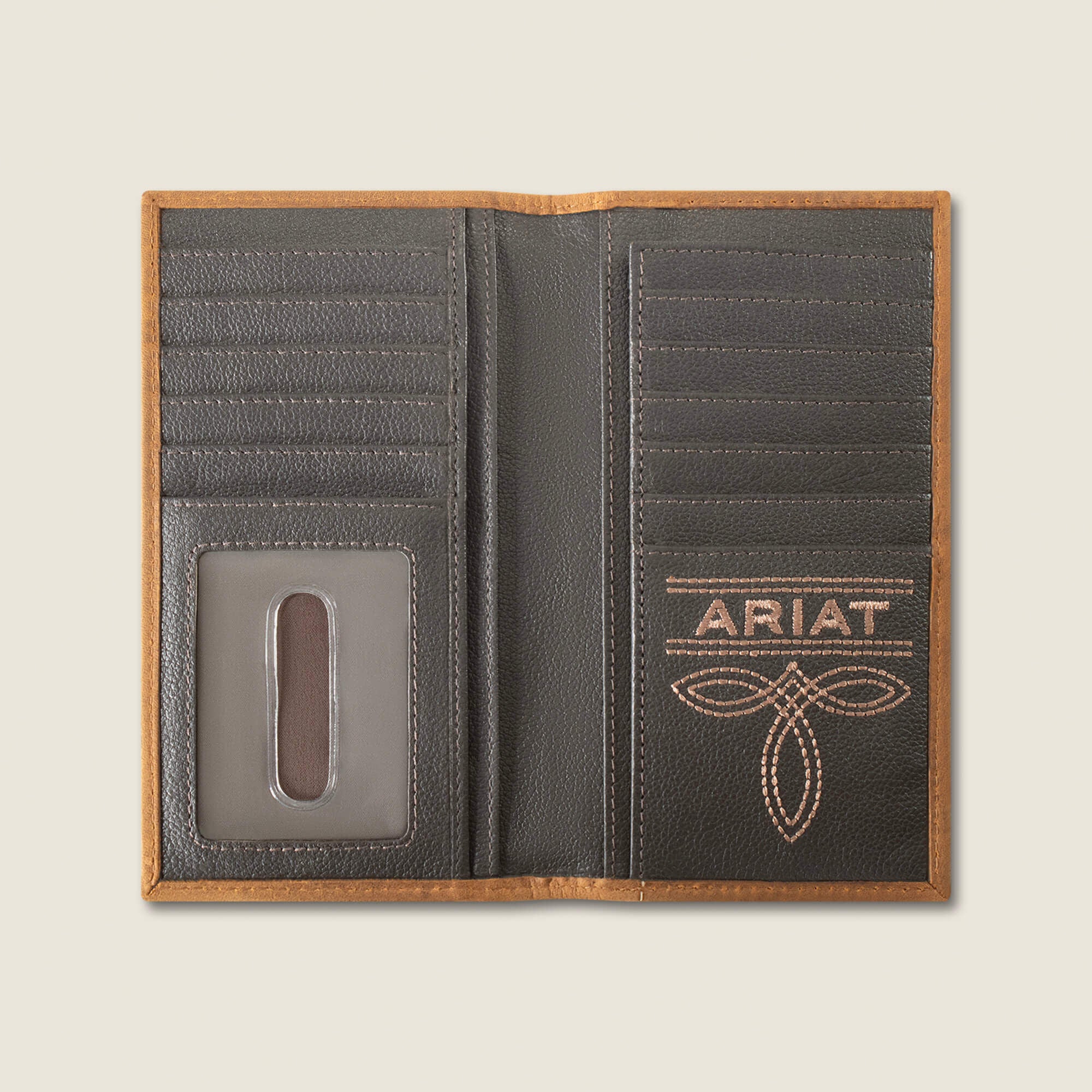 Men Patchwork Embroidered Logo Rodeo Wallet | Ariat on sale
