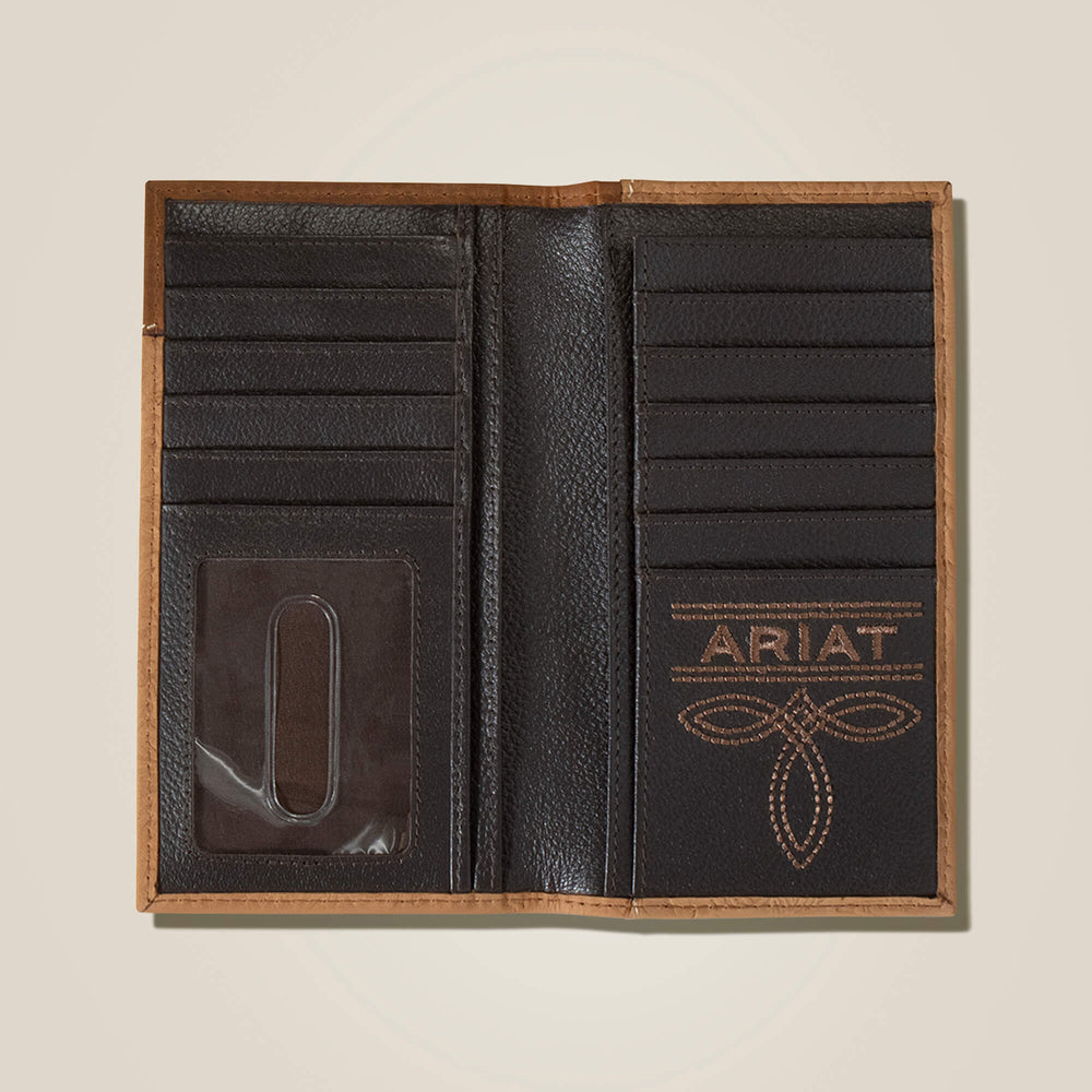 Men Tooled Leather Rodeo Wallet | Ariat for sale