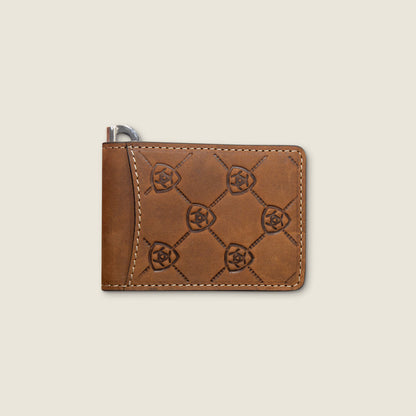 Men Ariat Logo Print Money Clip Wallet | Ariat Online