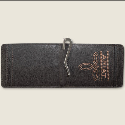Men Ariat Logo Print Money Clip Wallet | Ariat Online