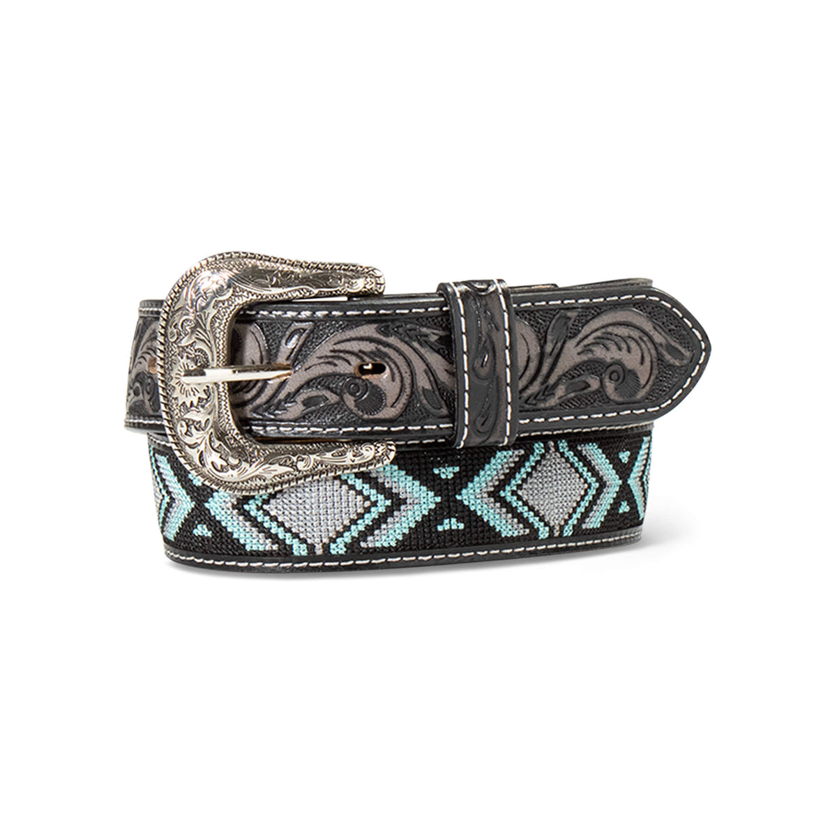 Men Woven Geo Inlay Belt | Ariat Online