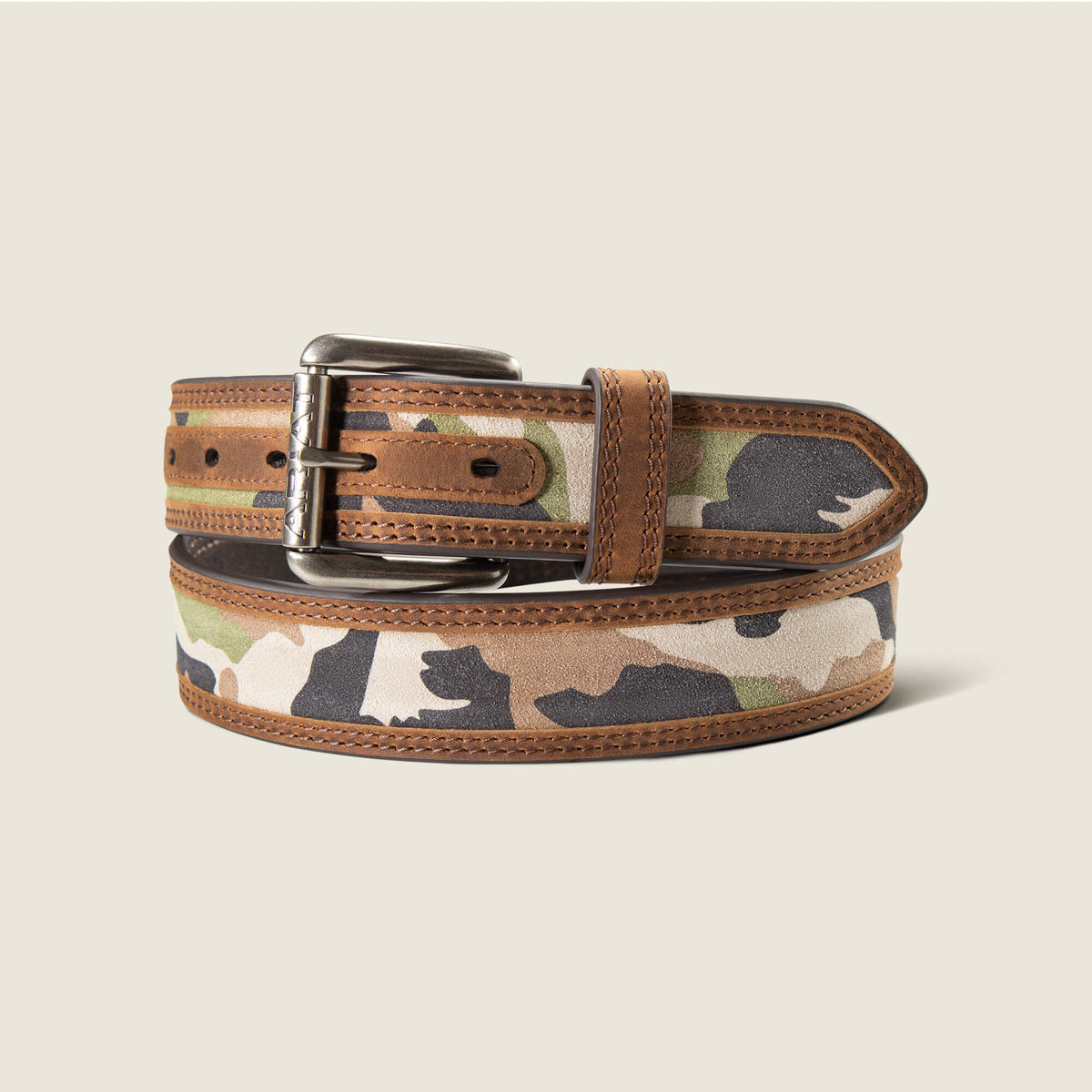 Men Work Camo Suede Inlay Belt | Ariat us