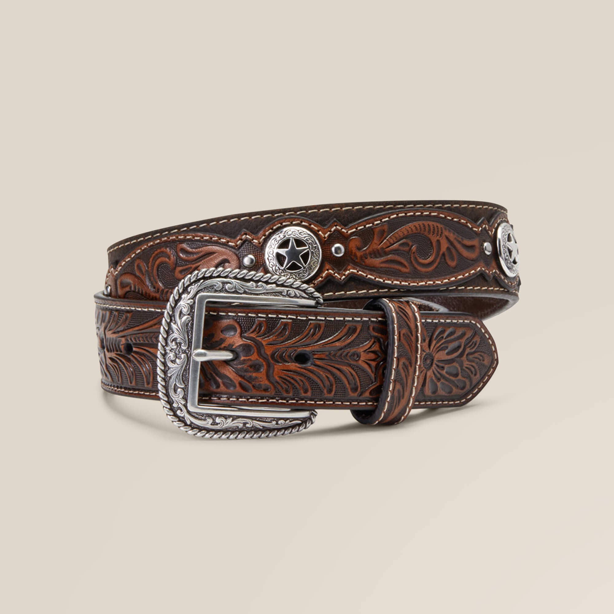 Men Western Star Medallion Belt | Ariat Outlet