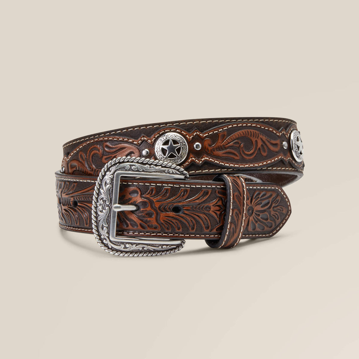 Men Western Star Medallion Belt | Ariat Outlet