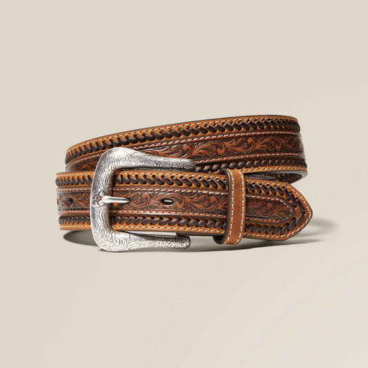 Men Filigree Stripe Belt | Ariat for sale