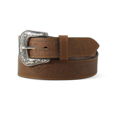 Men Floral Embossed Belt | Ariat us