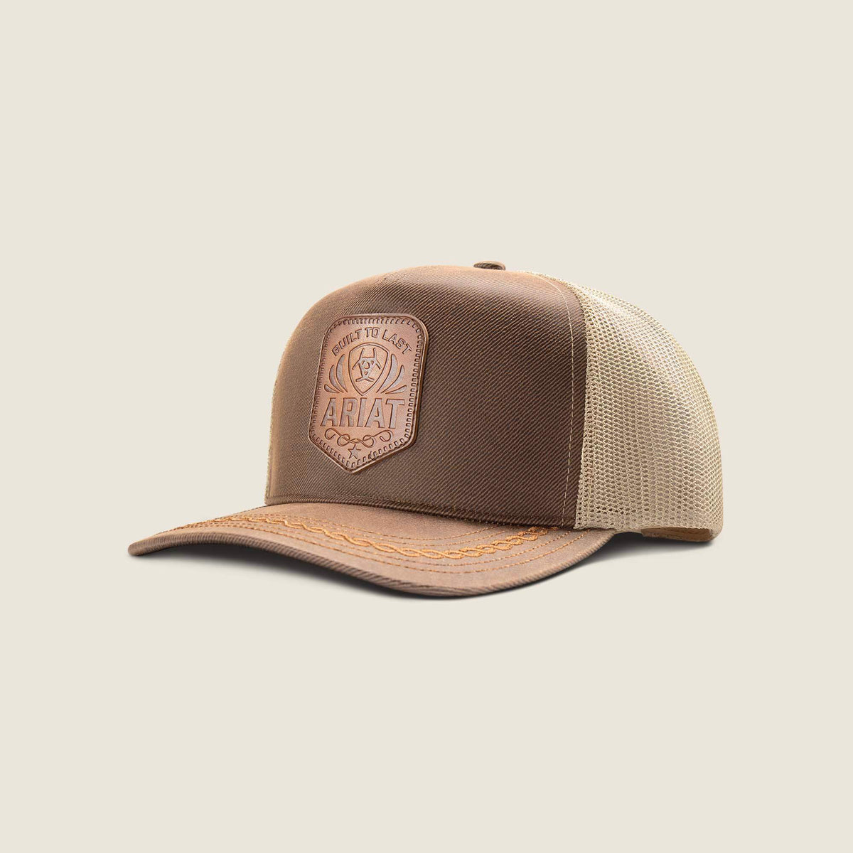 Men Oilskin Faux Leather Patch Cap | Ariat