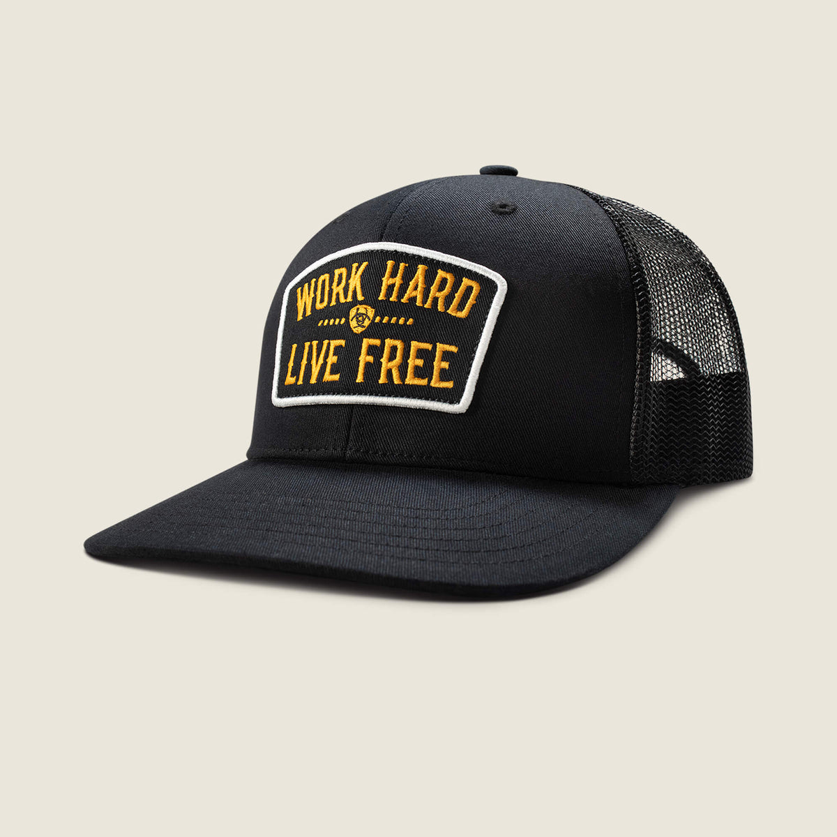 Men Work Hard Live Free Patch Snapback Cap | Ariat near me